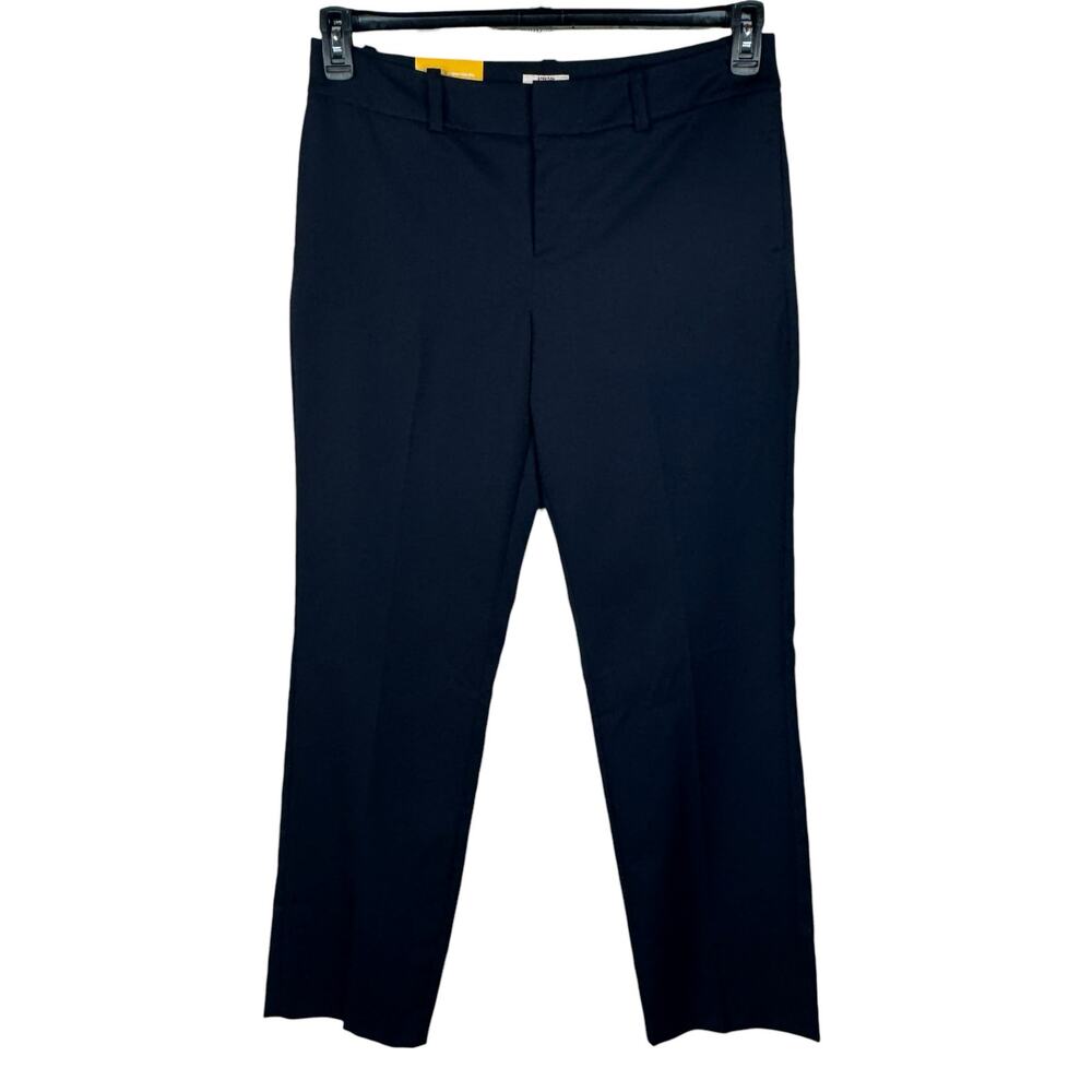 Merona SZ 12 Classic Fit Straight Dress Pants Higher Mid-Rise Stretch Pockets